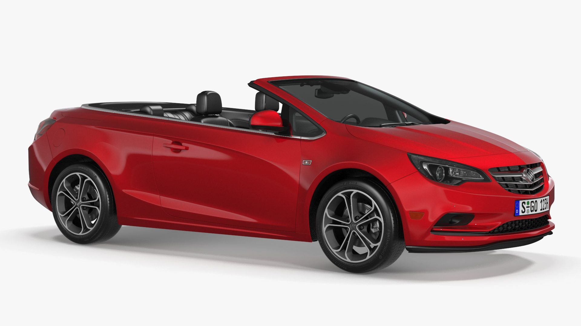 3D model Buick Cascada Cabriolet Convertible Red Color