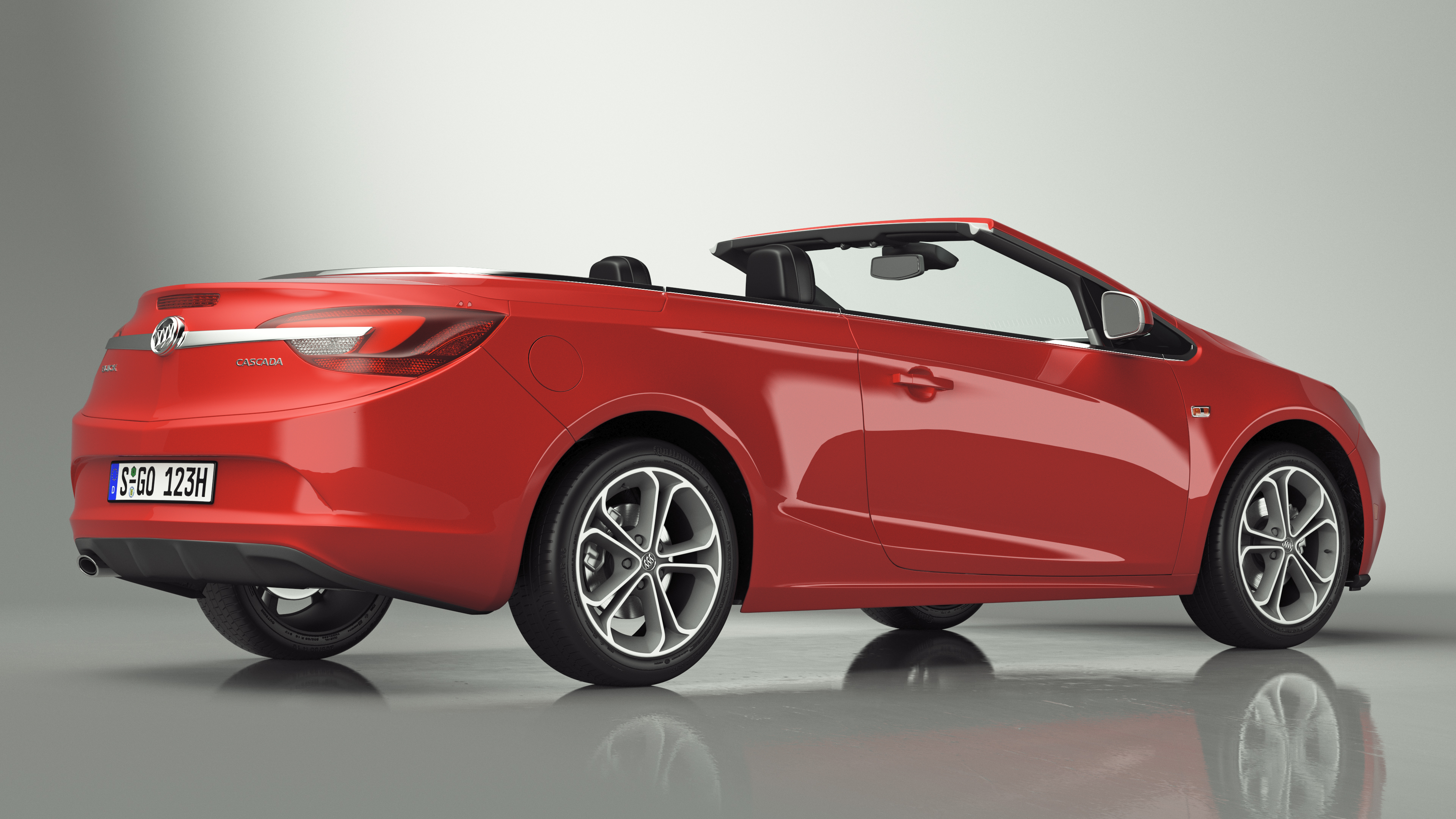 3D model Buick Cascada Cabriolet Convertible Red Color