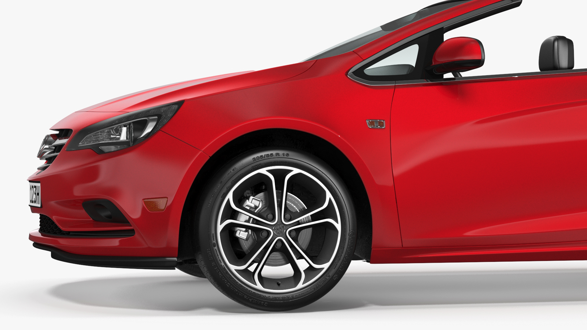 3D model Buick Cascada Cabriolet Convertible Red Color