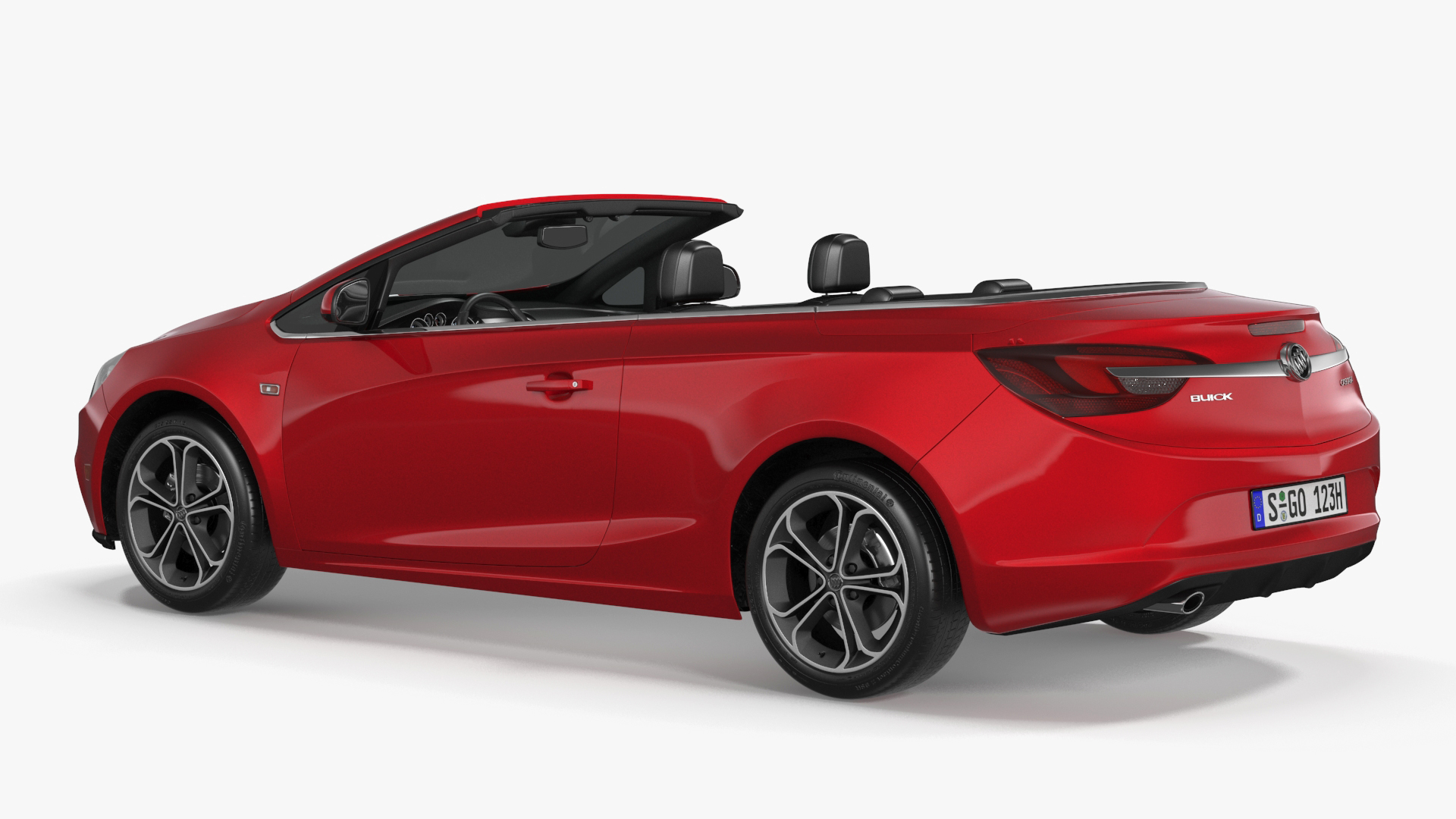3D model Buick Cascada Cabriolet Convertible Red Color