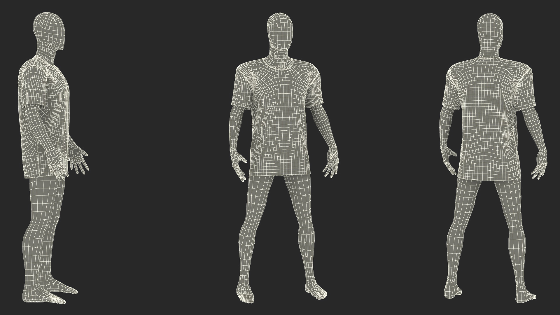 3D Mannequin Wearing Brand Off White T Shirt