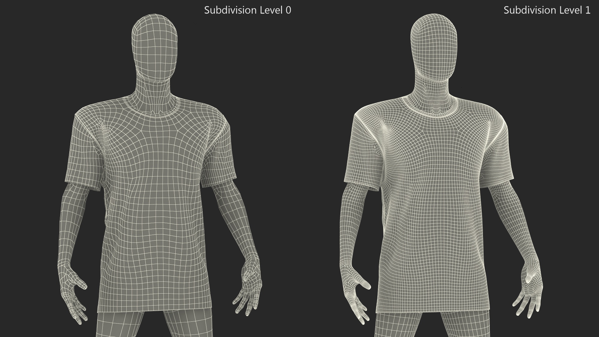 3D Mannequin Wearing Brand Off White T Shirt