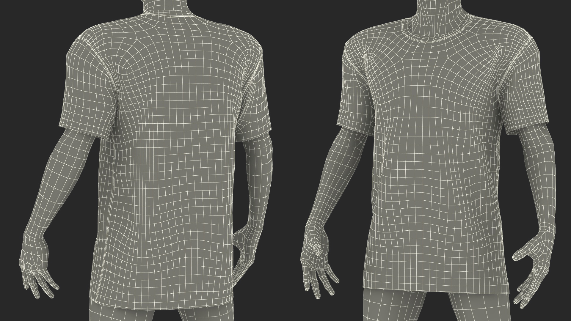3D Mannequin Wearing Brand Off White T Shirt