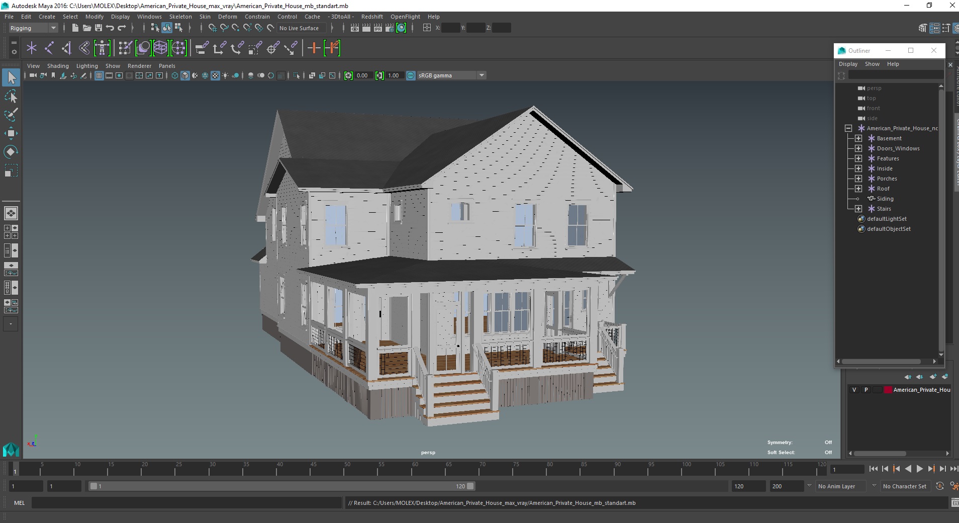 American Private House 3D