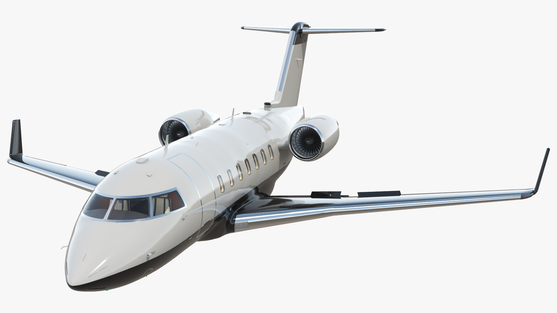 Long Range Private Business Jet with Interior Rigged