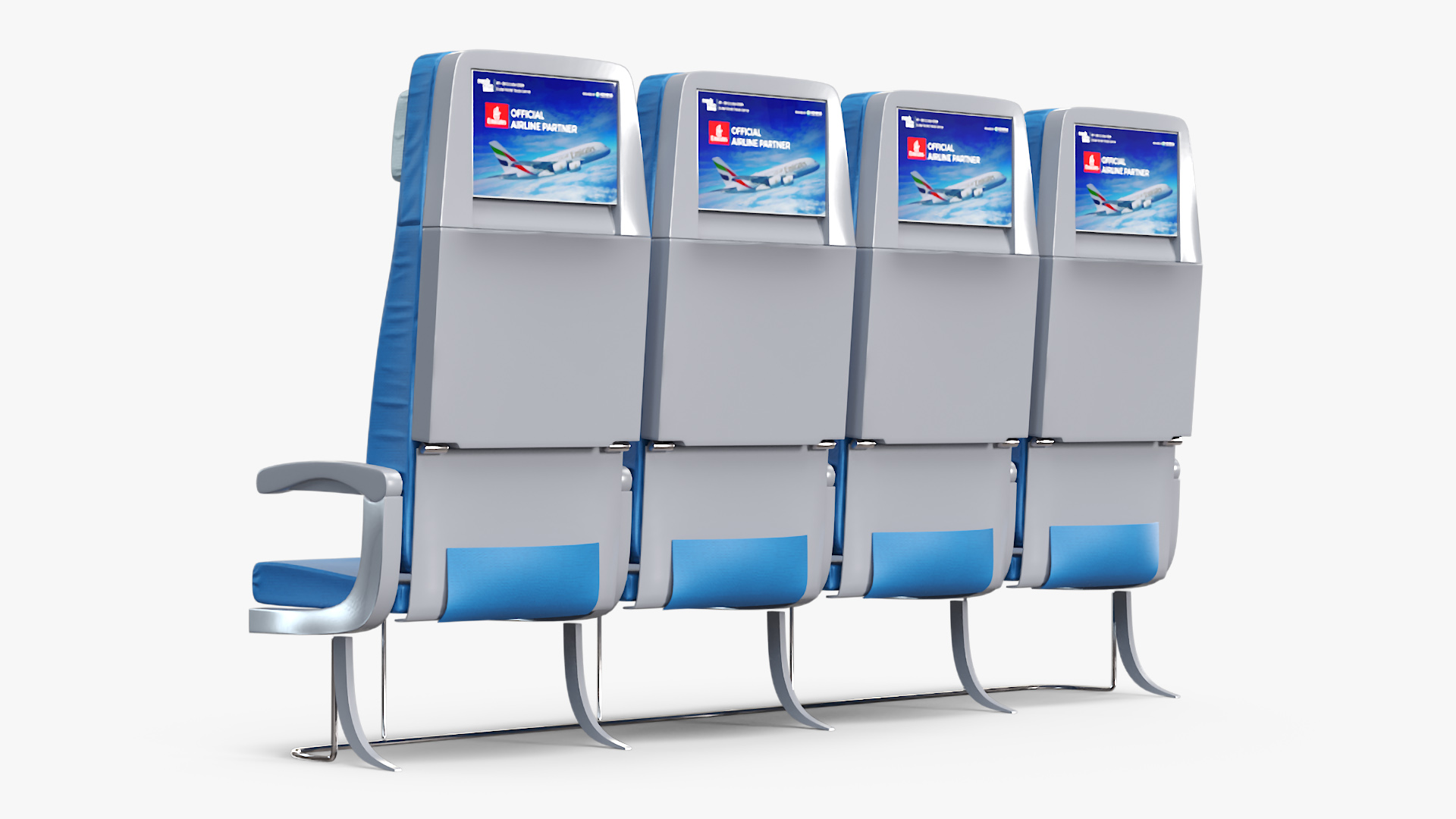 Airplane Passenger Seats 3D model