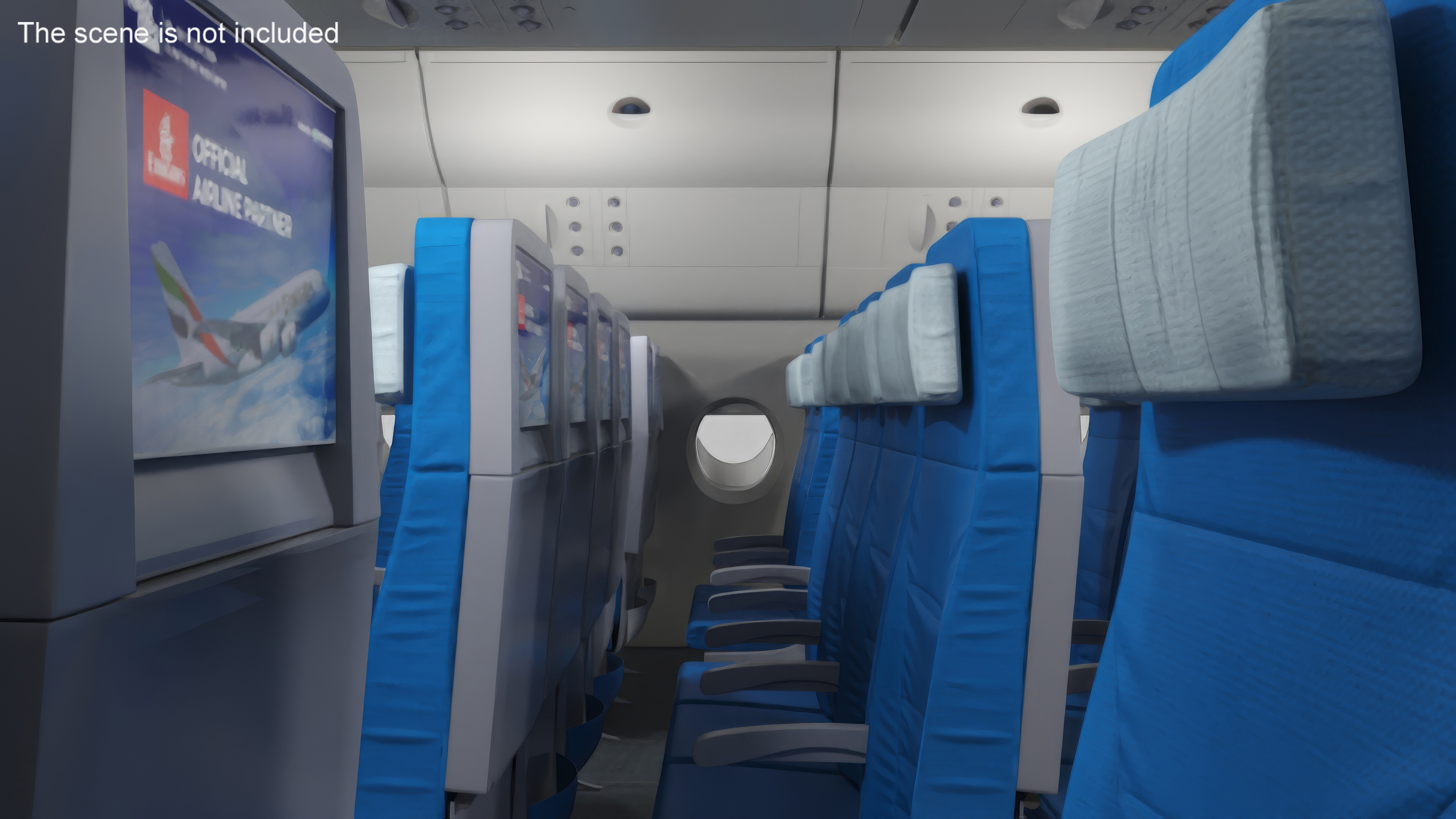 Airplane Passenger Seats 3D model