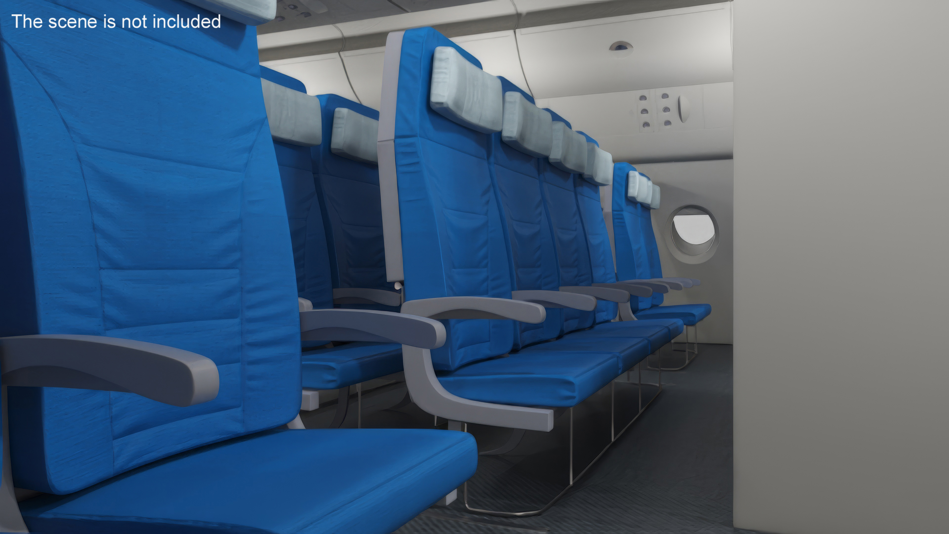 Airplane Passenger Seats 3D model