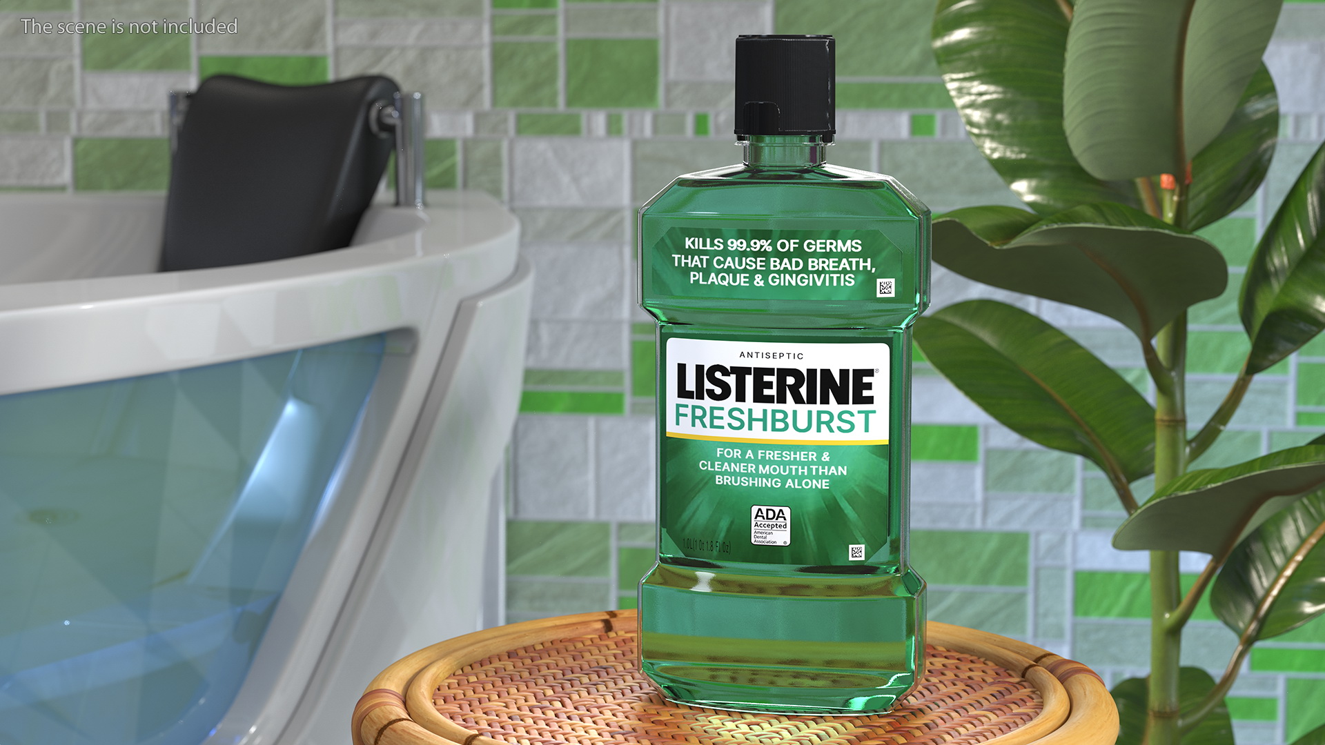 Listerine Freshburst Antiseptic Mouthwash 1L 3D model