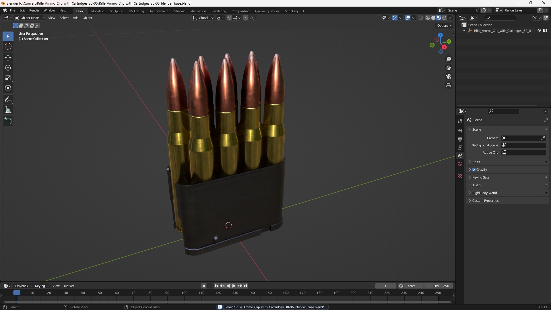 Rifle Ammo Clip with Cartridges 30-06 - view 10