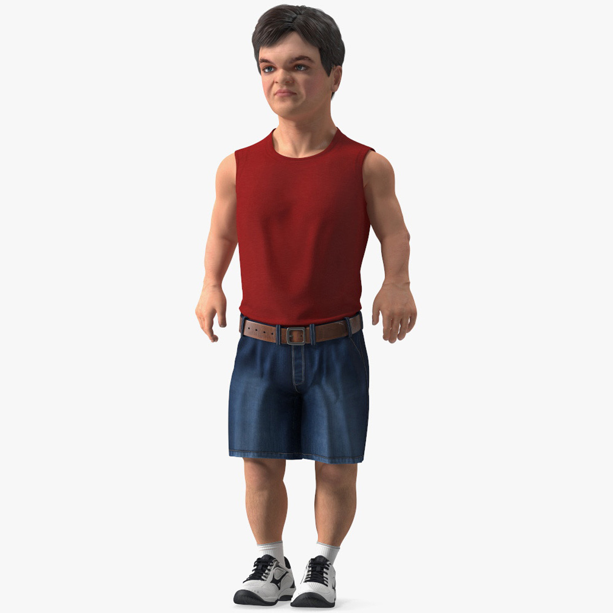 3D Character Dwarf Man Summer Style Rigged for Maya model