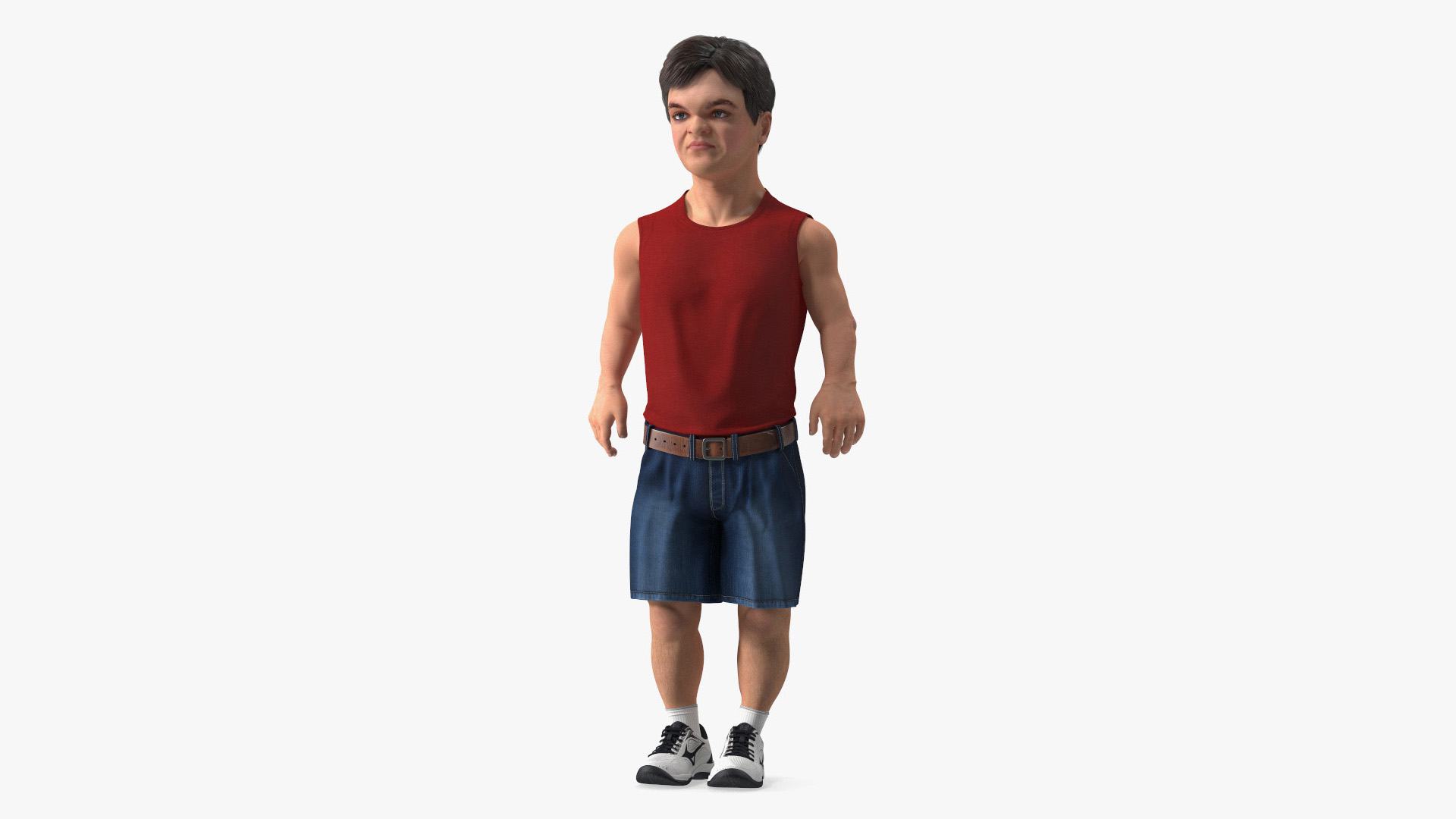 3D Character Dwarf Man Summer Style Rigged for Maya model