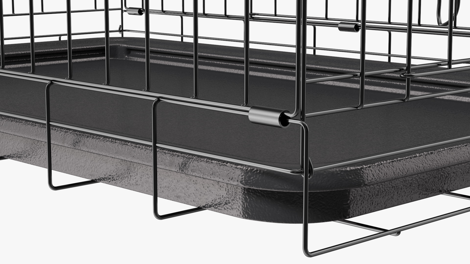 3D Kennel Cage with Jack Russell Terrier Fur