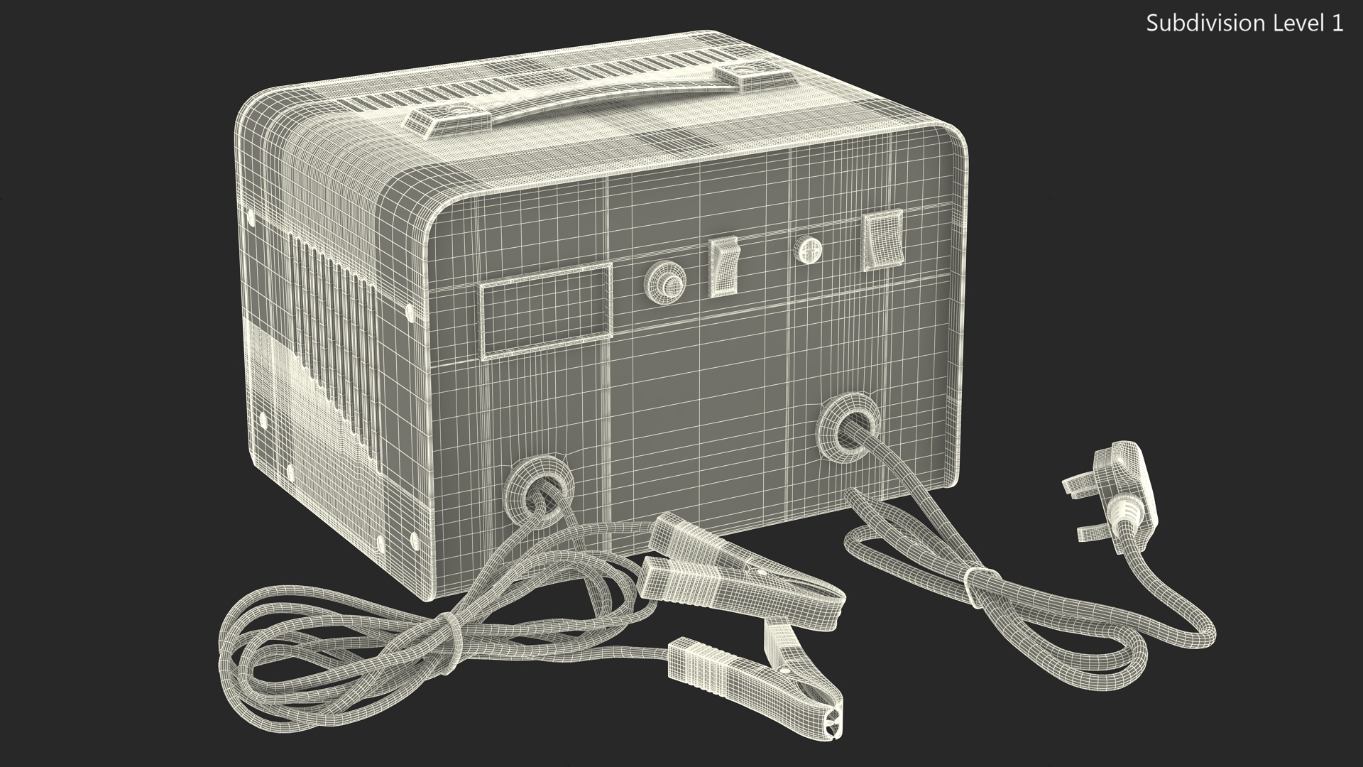 Car Battery Charge Red 3D