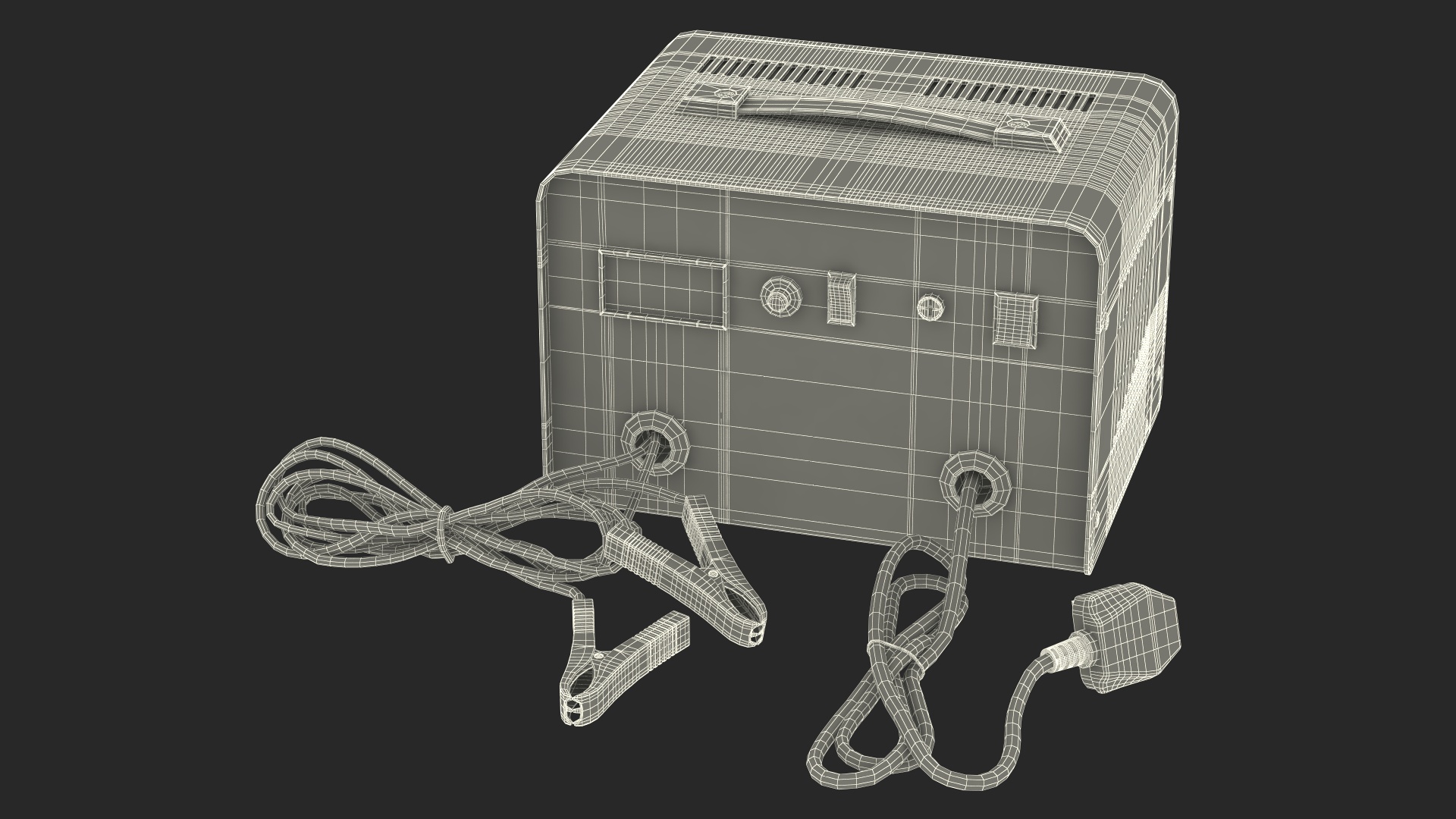 Car Battery Charge Red 3D