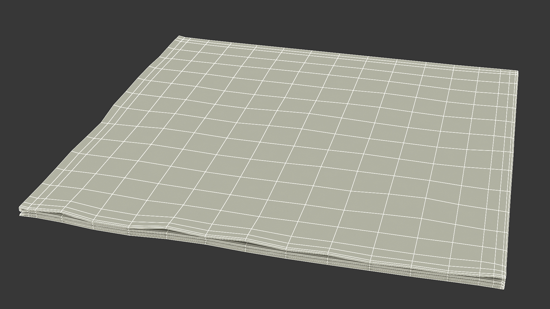 Realistic Paper Napkin 3D