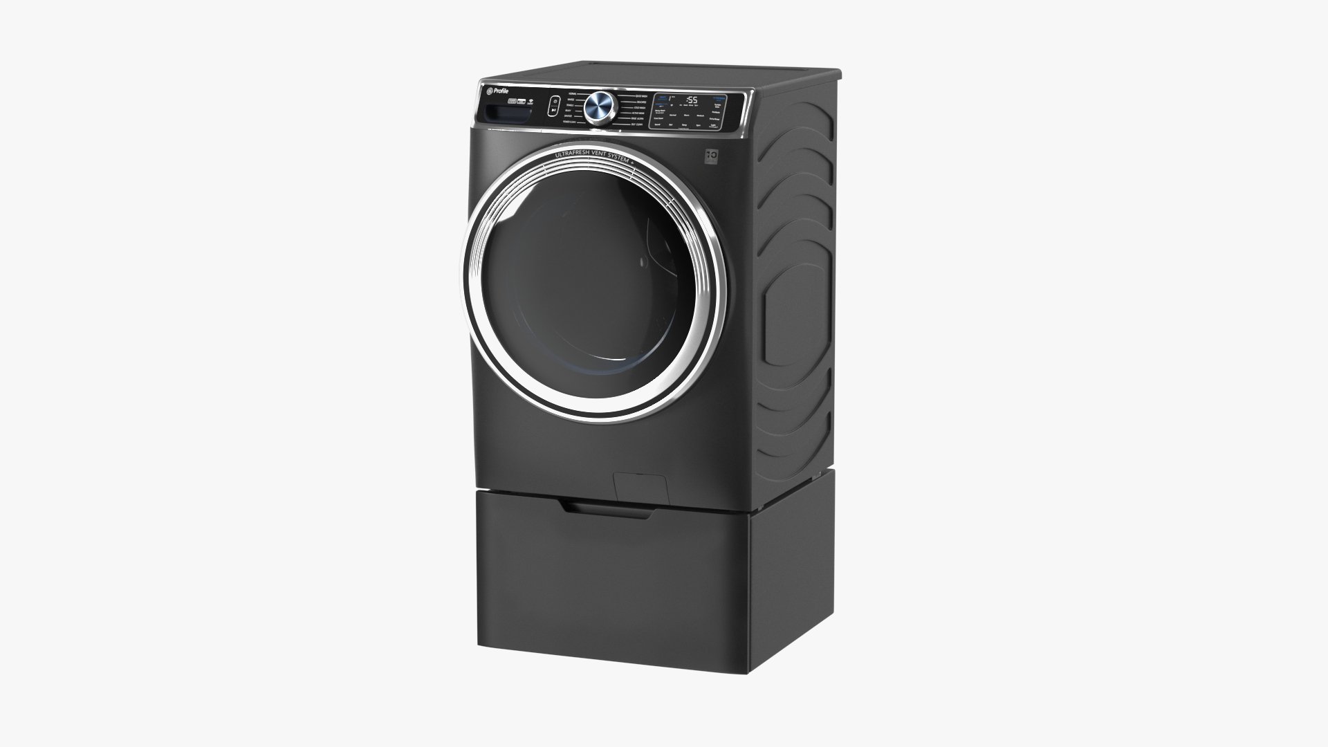 Profile Washing Machine Black 3D model