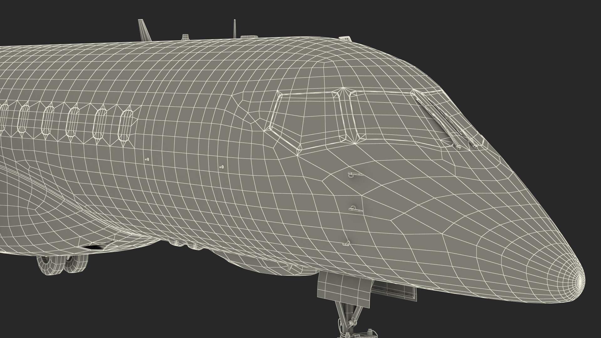 3D Regional Jet Exterior Only