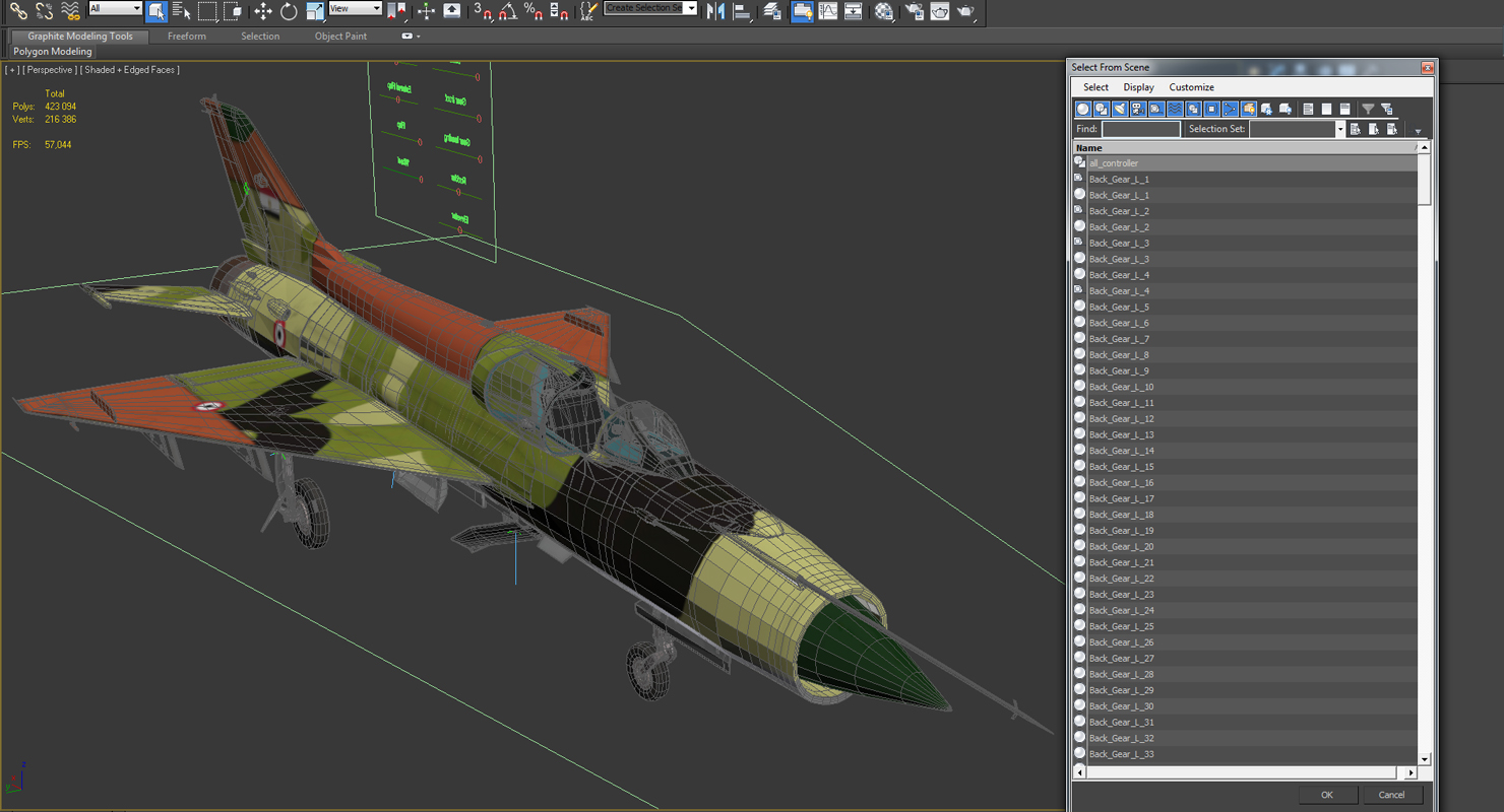 MiG 21 Egyptian Air Force Rigged 3D