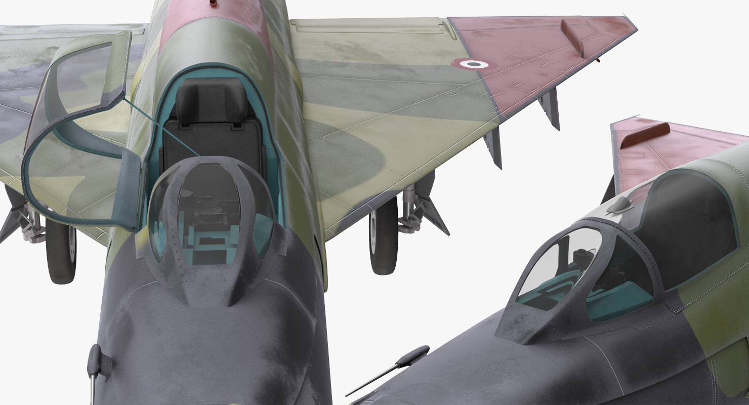 MiG 21 Egyptian Air Force Rigged 3D