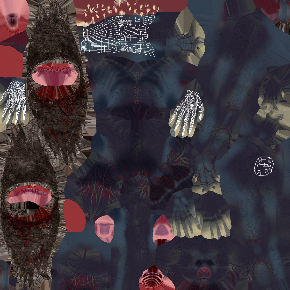 3D Scary Creature Arm model