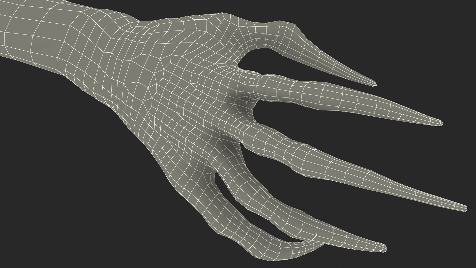 3D Scary Creature Arm model