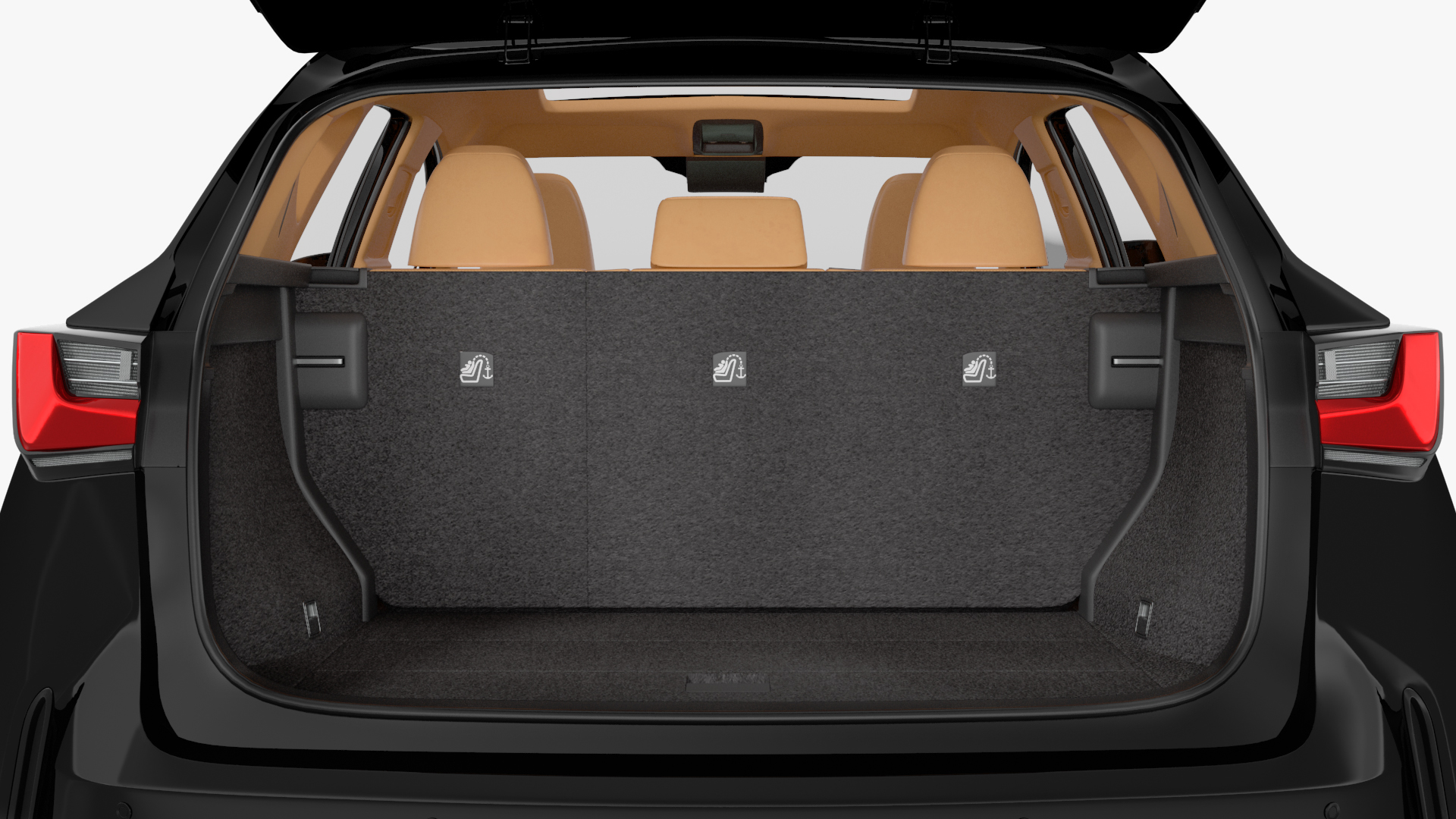 2024 Lexus NX Black Simple Interior Rigged 3D