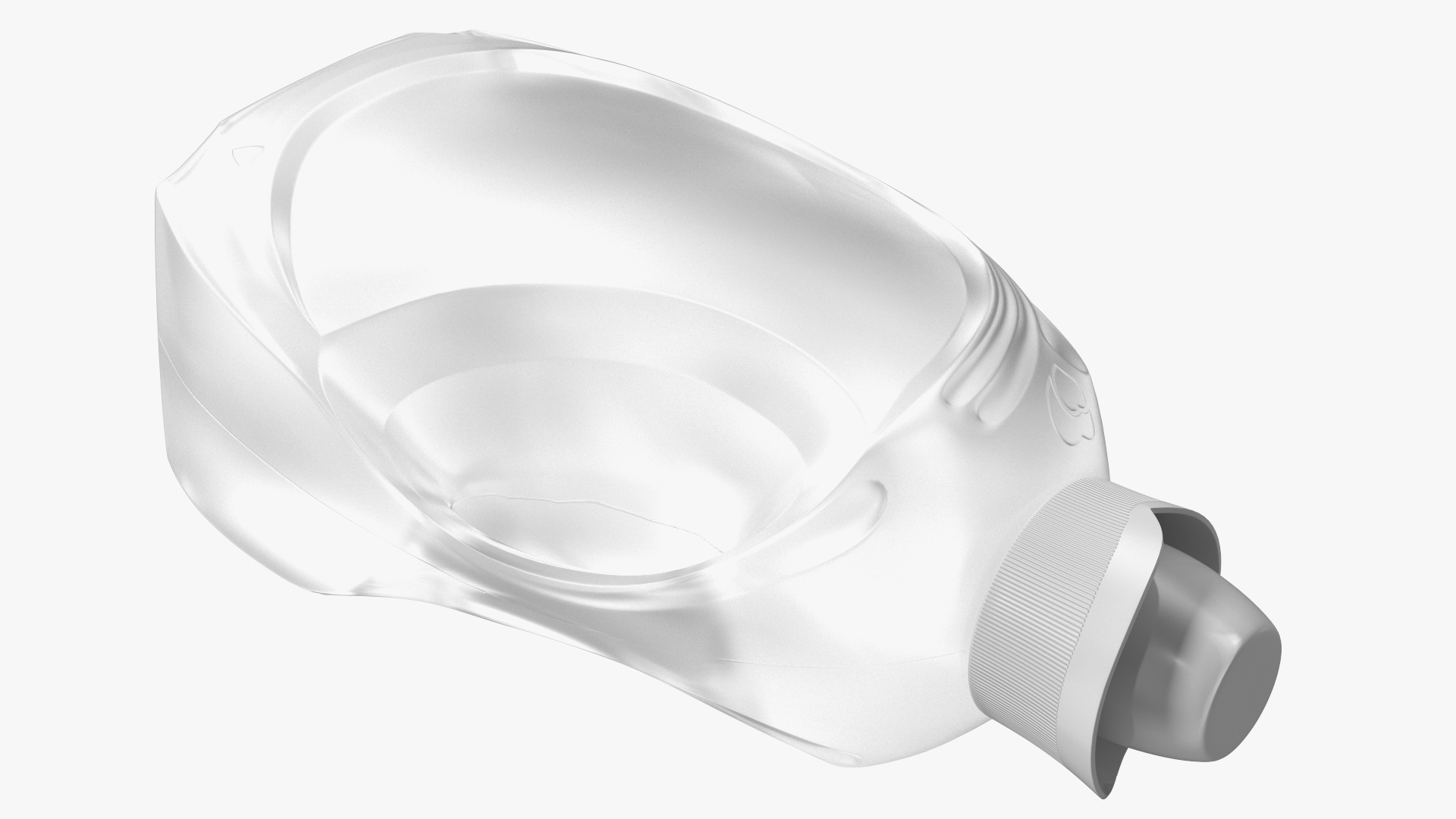 Transparent Plastic Bottle Empty 3D