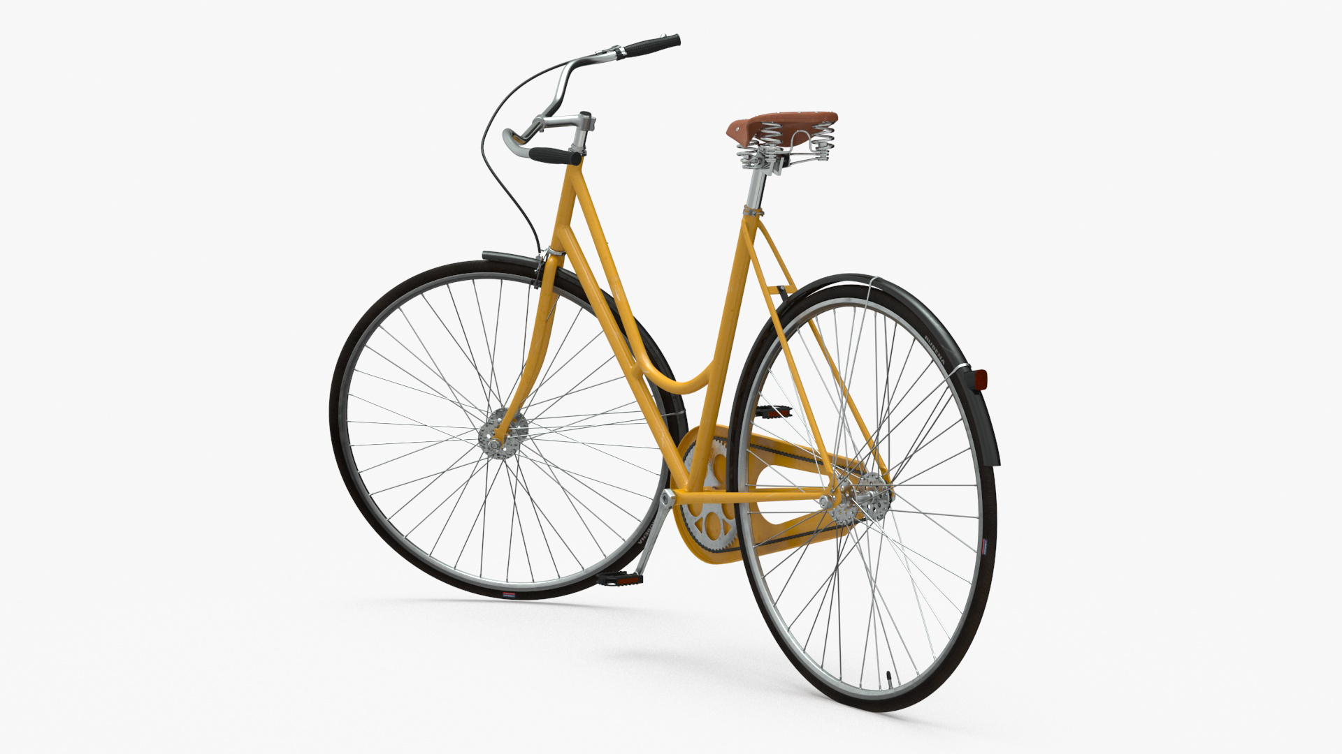 3D Classic City Bicycle Rigged for Cinema 4D