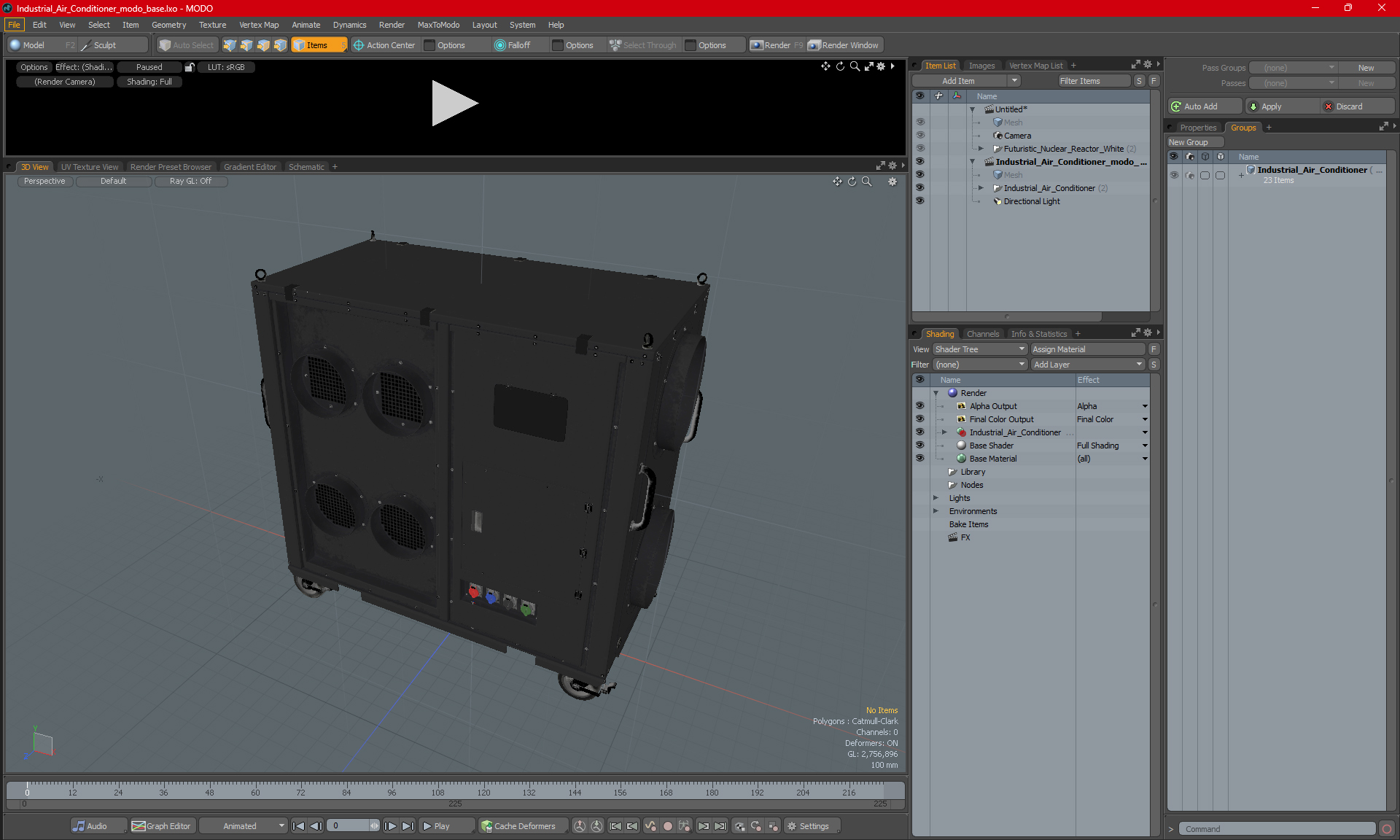 3D Industrial Air Conditioner