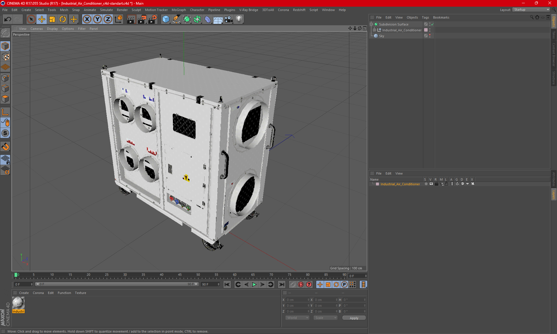3D Industrial Air Conditioner