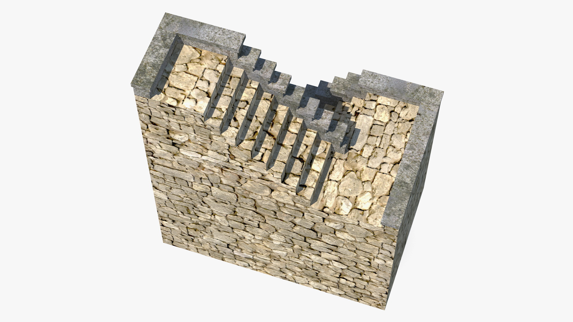 Stone Ladder 3D