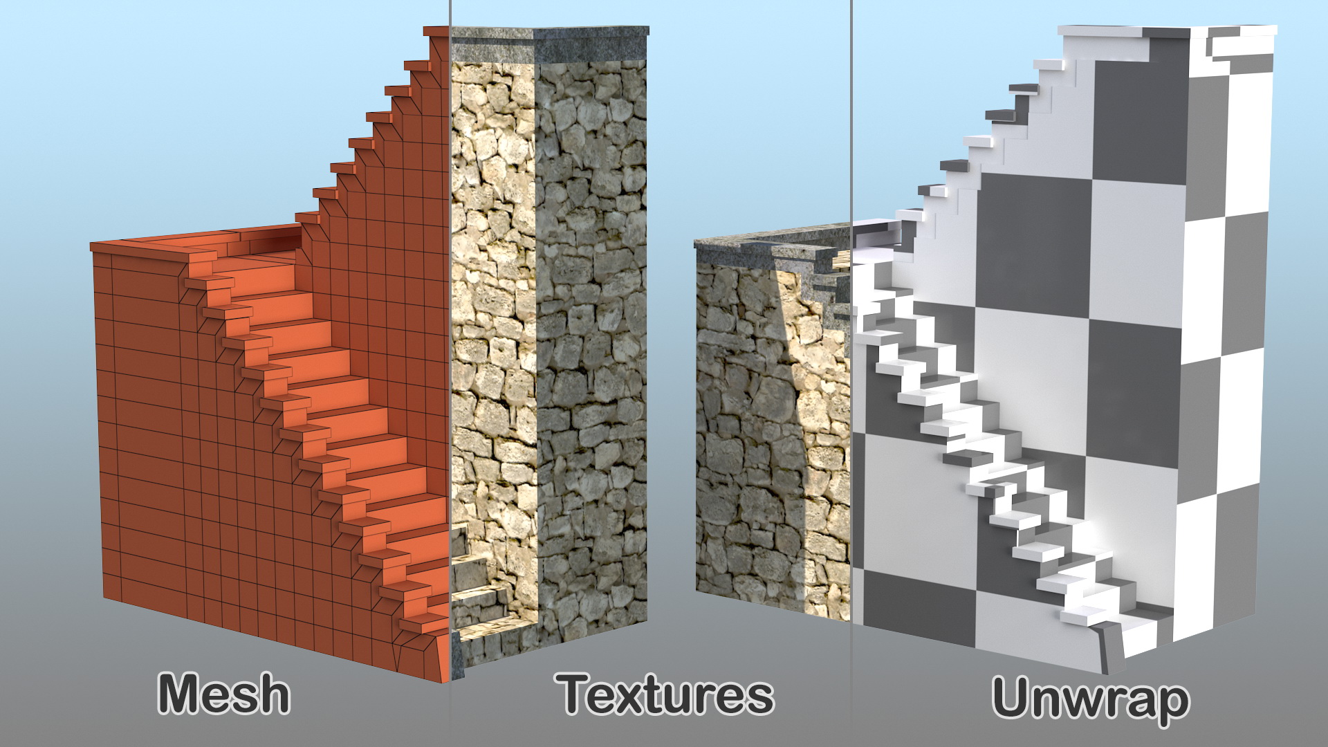 Stone Ladder 3D