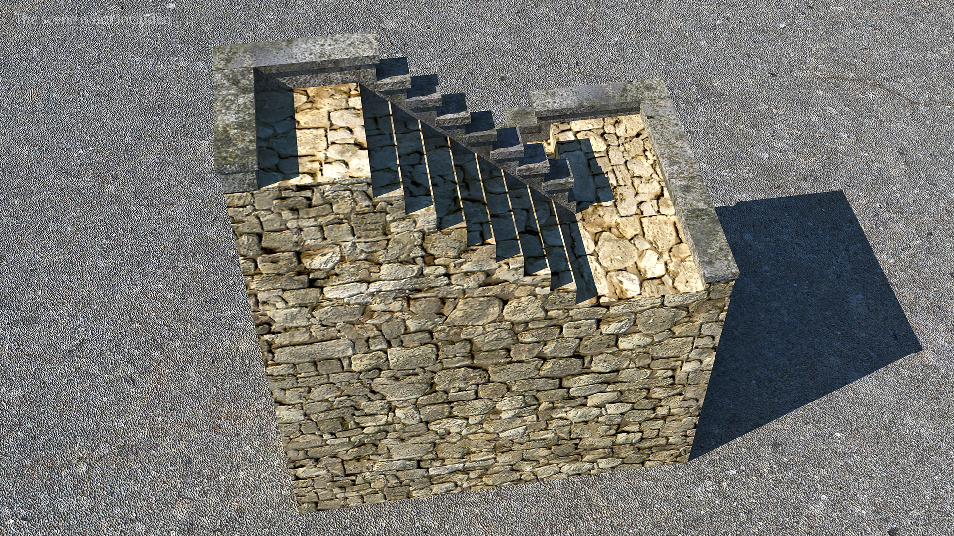 Stone Ladder 3D
