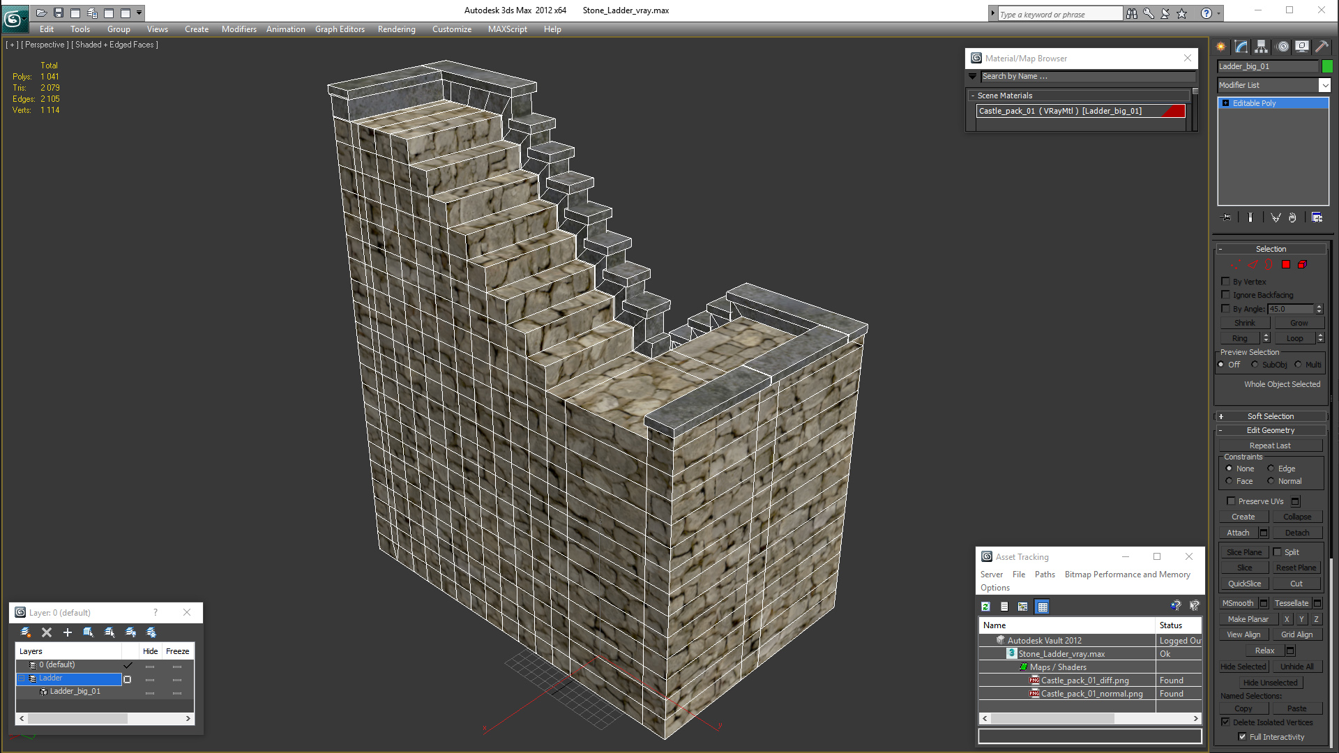 Stone Ladder 3D