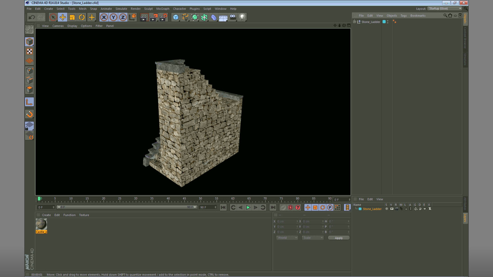 Stone Ladder 3D