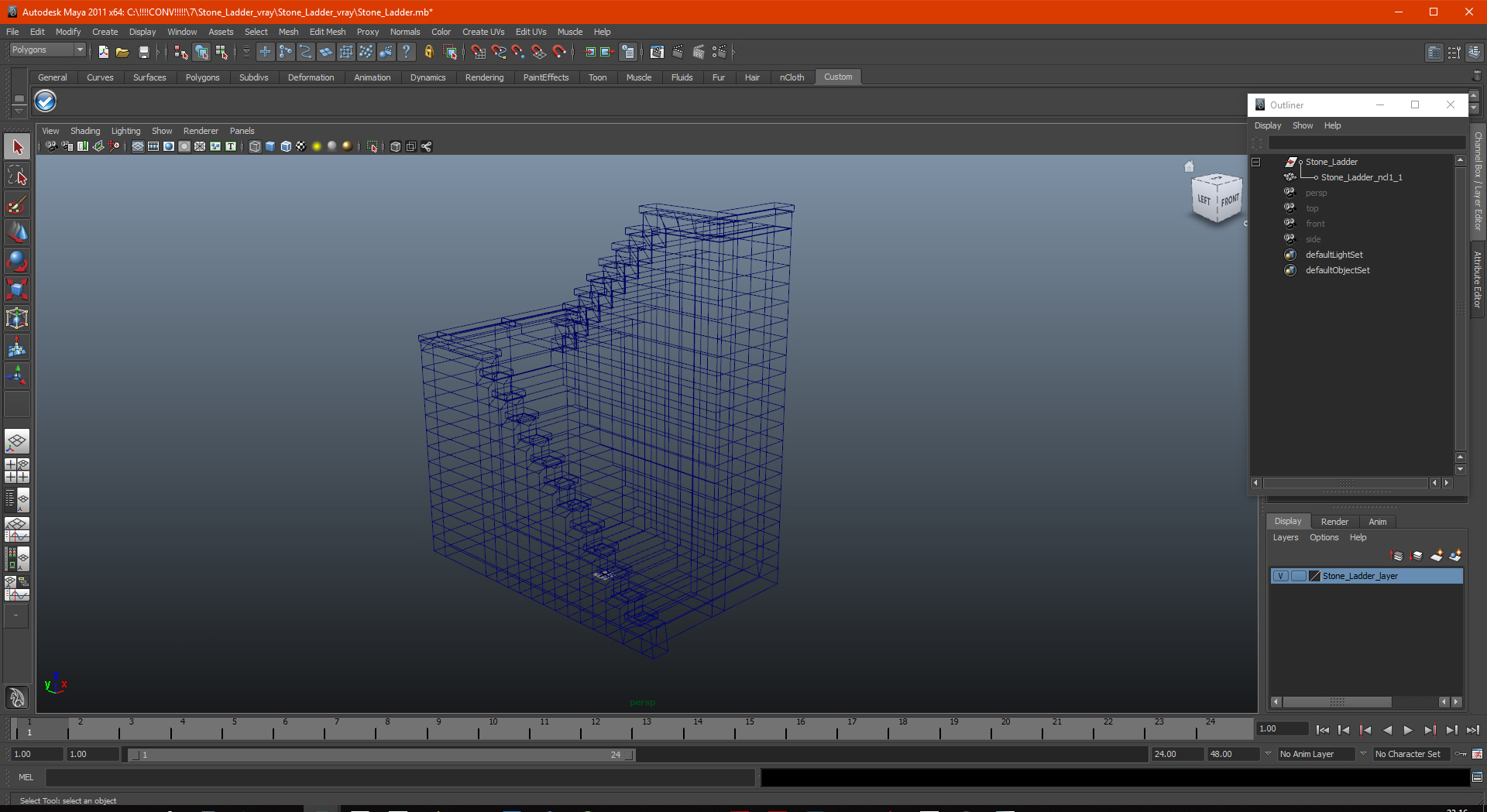 Stone Ladder 3D