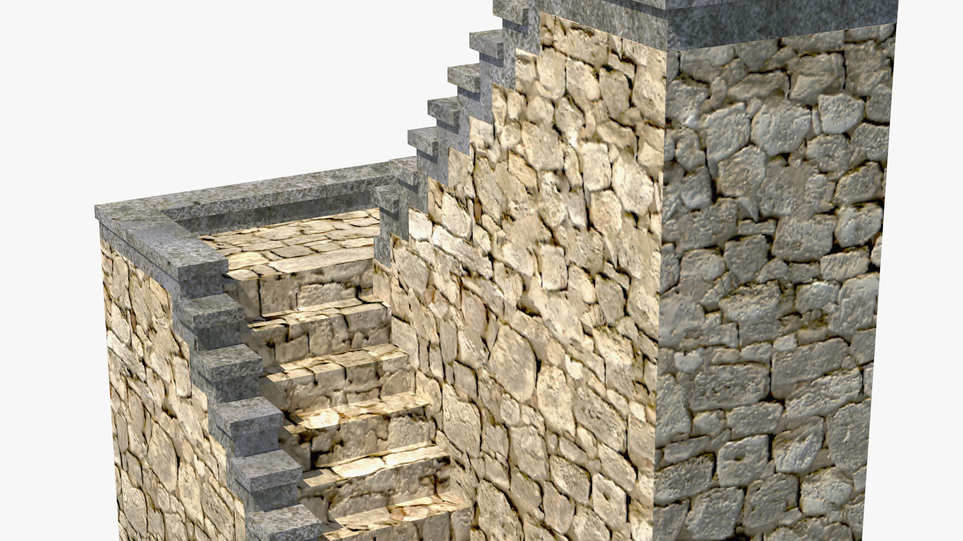 Stone Ladder 3D