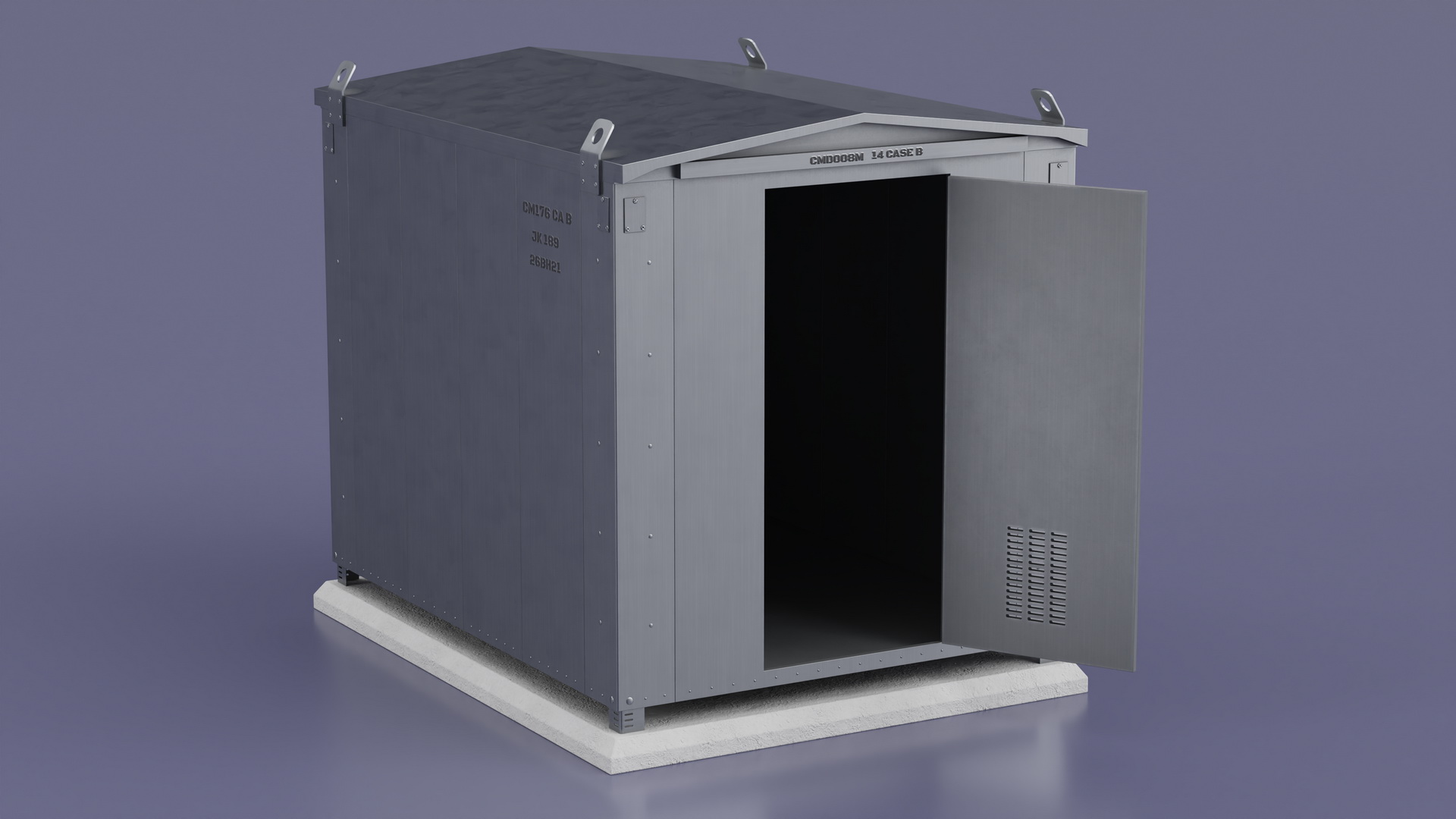 Large Railway Relay Cabinet 3D