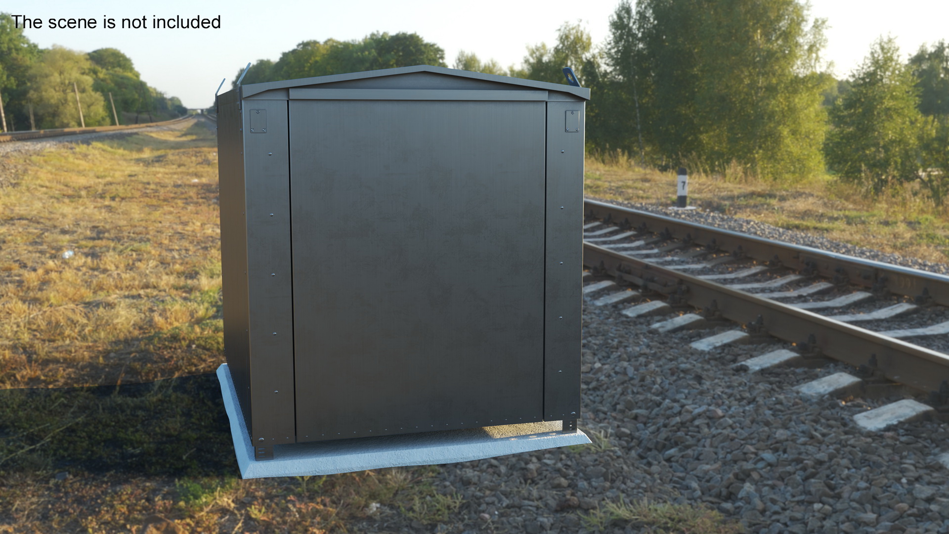 Large Railway Relay Cabinet 3D