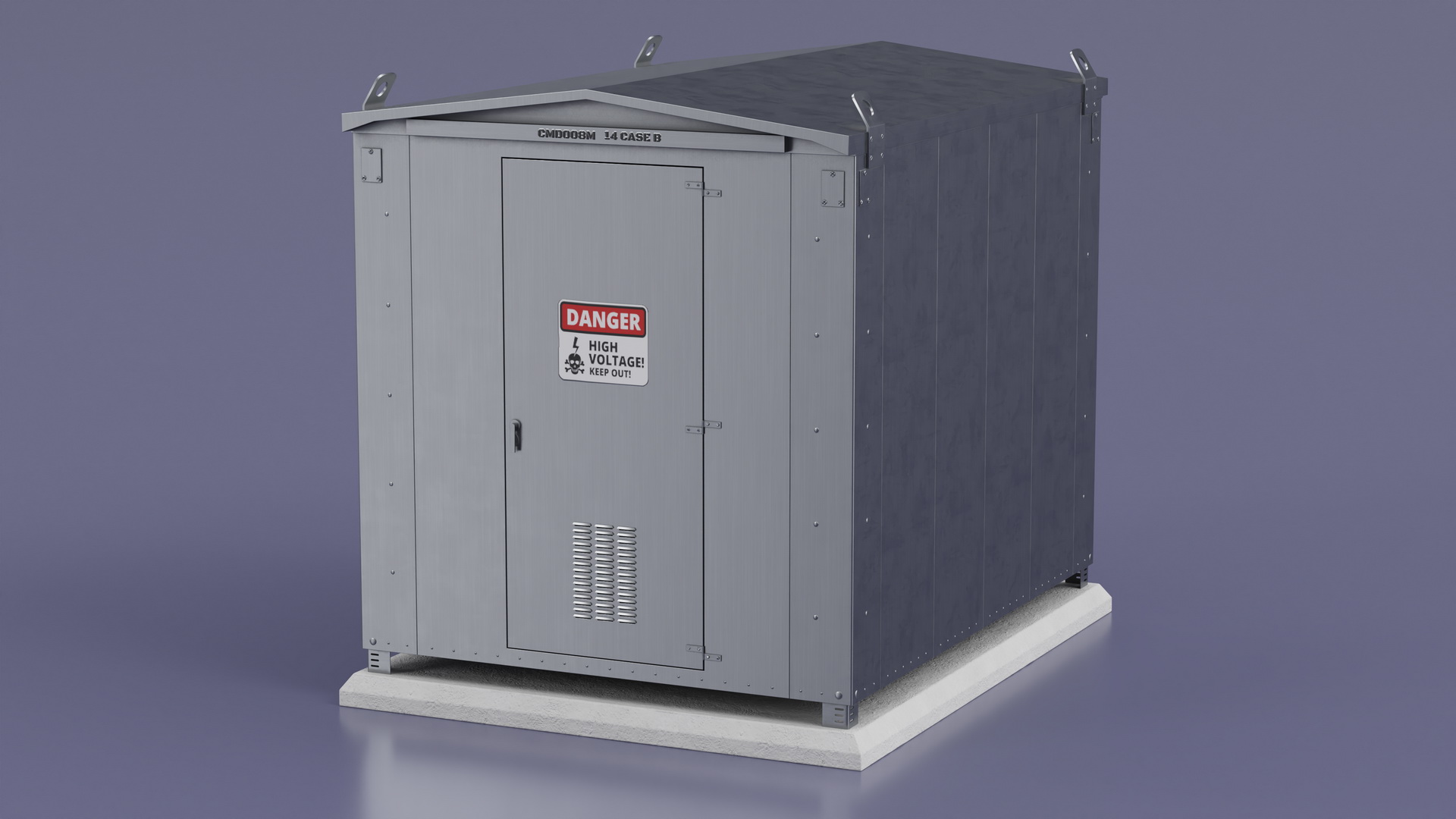Large Railway Relay Cabinet 3D