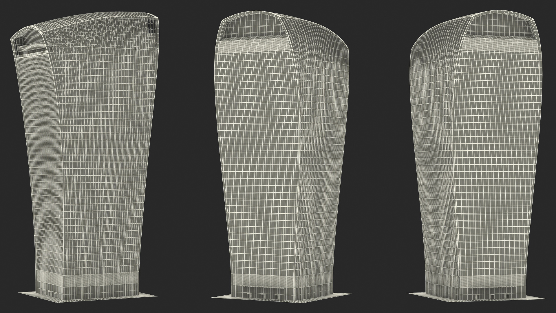 3D Commercial Skyscraper 20 Fenchurch Street