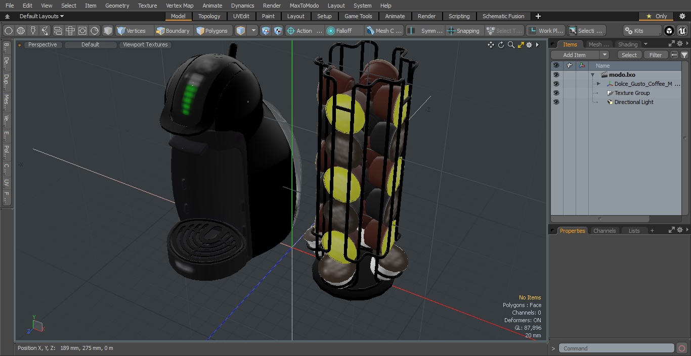 3D Dolce Gusto Coffee Machine with Capsule Holder