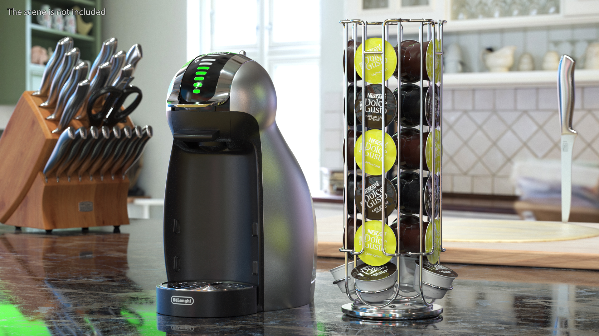 3D Dolce Gusto Coffee Machine with Capsule Holder