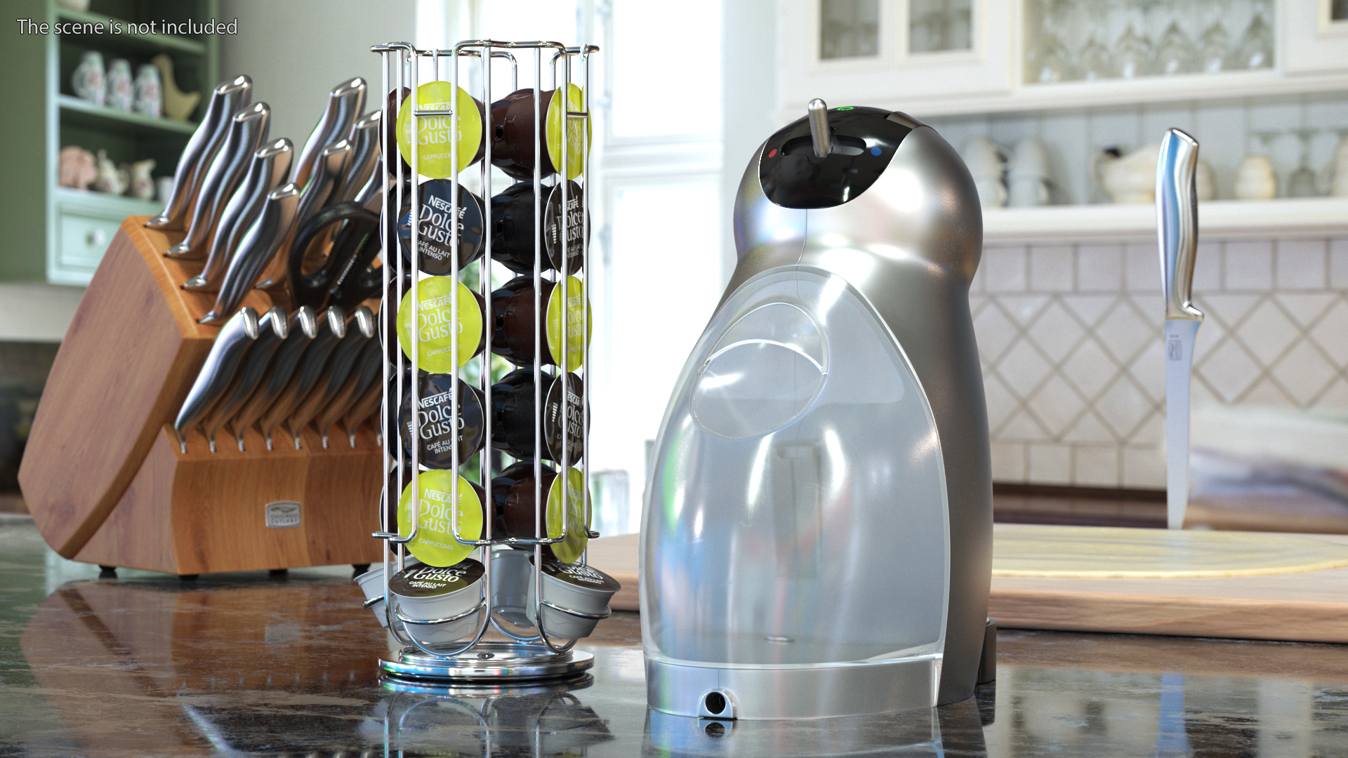 3D Dolce Gusto Coffee Machine with Capsule Holder