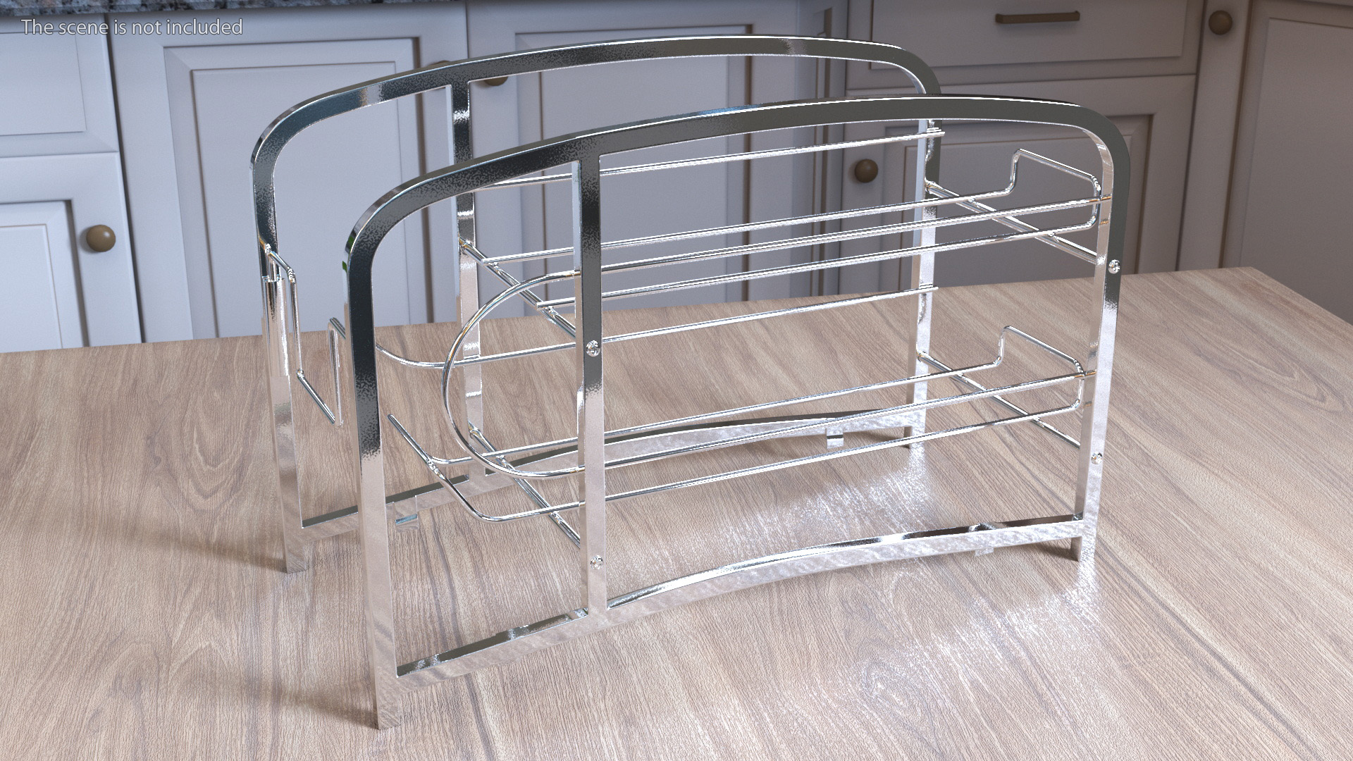 Tin Can Storage Organizer Chrome 3D