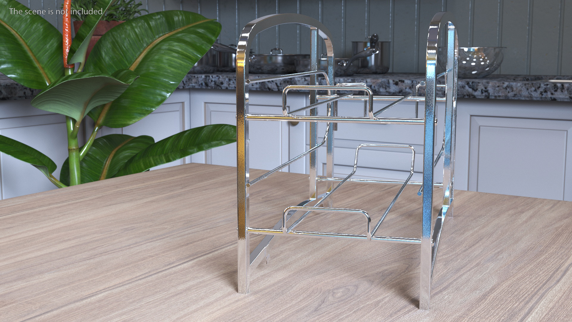 Tin Can Storage Organizer Chrome 3D
