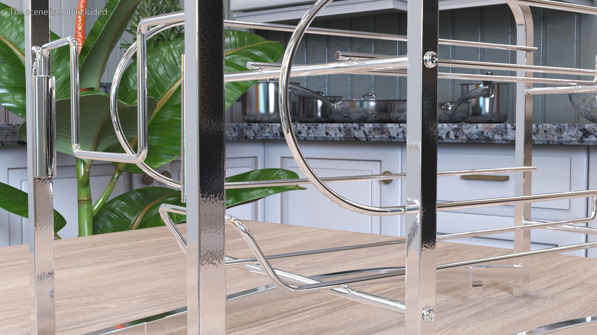 Tin Can Storage Organizer Chrome 3D