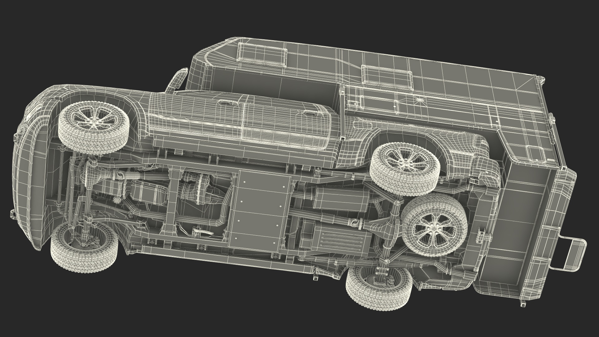 Pickup Truck Camper 3D model