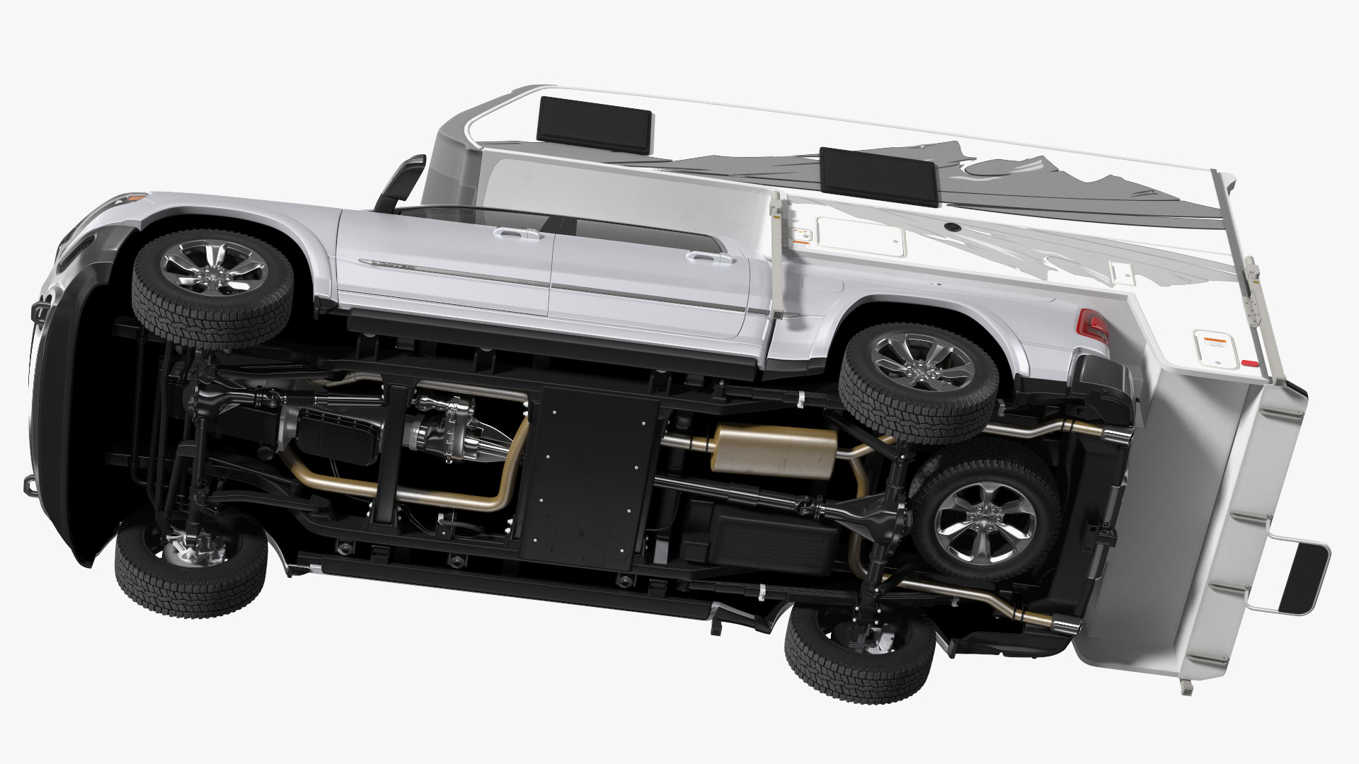 Pickup Truck Camper 3D model